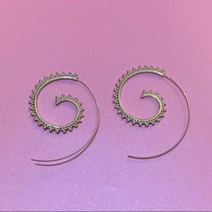 BCBGeneration Gold Spiral Threader Earrings